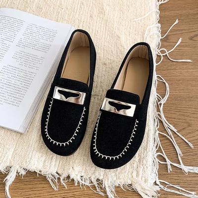Fashion Spring and Autumn Slip-on Ladies Footwear Wholesale Luxury Brand Elegant Dress 39 Chic Y2k Young Women's Flat Shoes On Promotion