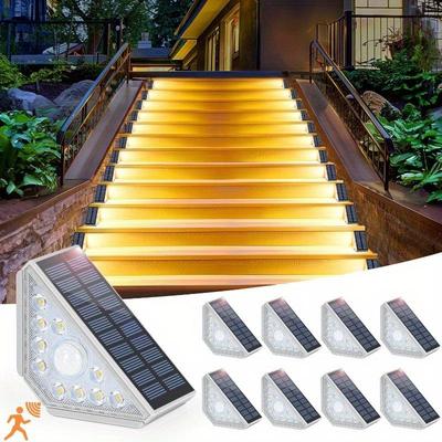 Solar Stair Light, Step Light, Courtyard Garden Ambient Light, 10-Pack