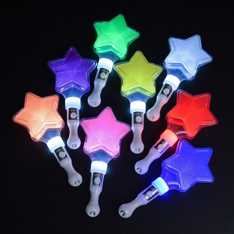 Heart and Star Glow Stick Wand - Light-Up Toy for Concerts and Events