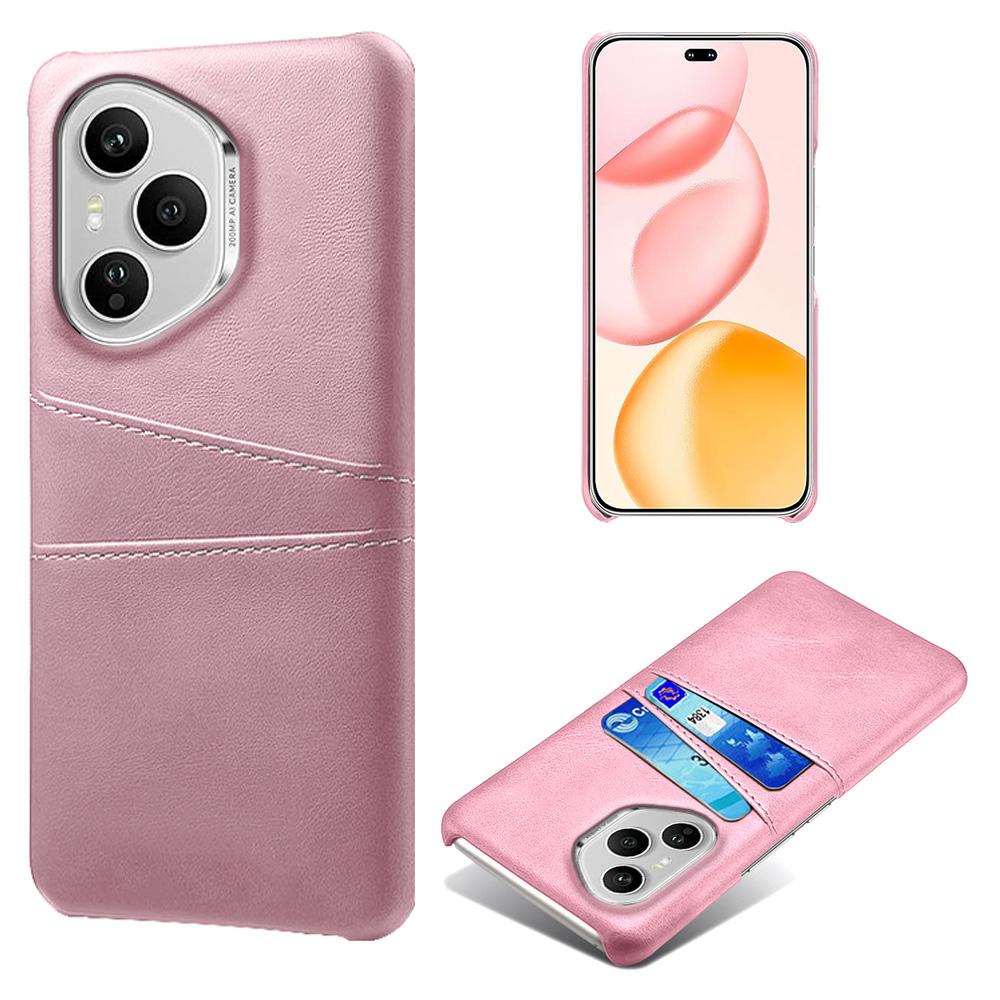 For Honor 400 Pro 5G (Global) Case Dual Card Slots PU Leather+Hard PC Phone Cover