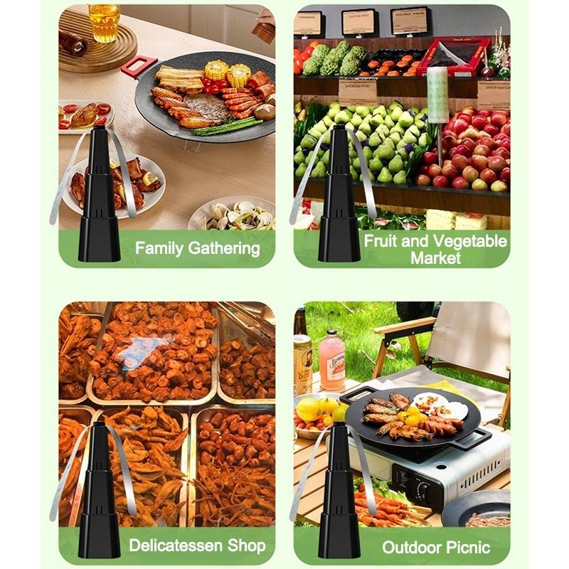 Fly Fans for Tables Mosquito Table Pest Bug Killer Amazes Flies Fans Flies Deterrent for Home Picnic BBQ Battery Powered Fly Fan