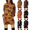 Mote Kvinners Halloween Uformell Løs Mid Length Hette Genser for kvinner