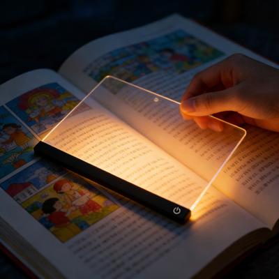 Lampe de Lecture LED Lampe de Livre Soin des Yeux avec 3 Températures de Couleur Lampe de Livre Rechargeable à Clip pour Lire Étudier
