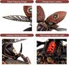 Robotime Rokr 3D Metal Puzzle Rhinoceros Beetle with LED Light of Industrial-style Building Block gift for Kids
