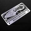 Survivals Card Stainless Steels Fishing Hook Card Outdoor Survivals Card Multitool