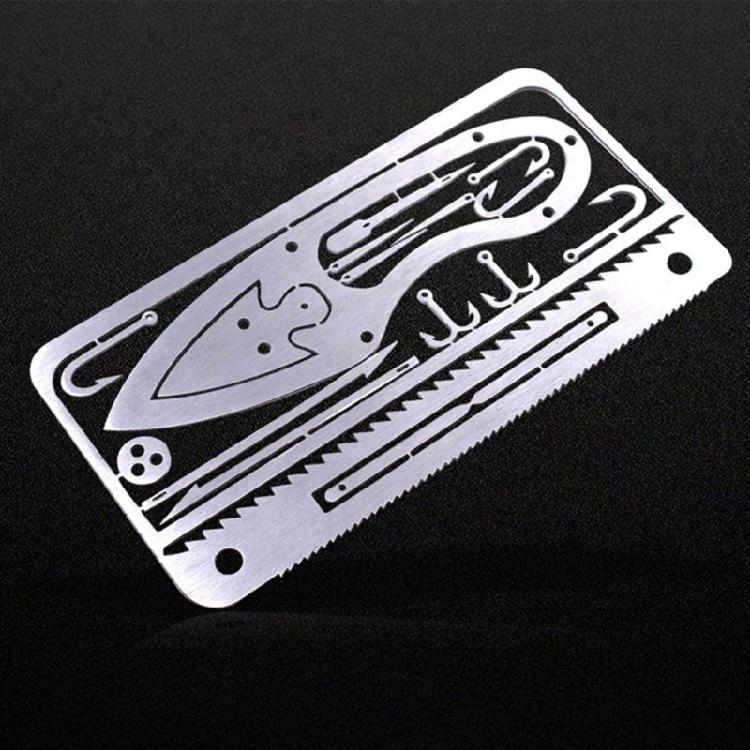 Survivals Card Stainless Steels Fishing Hook Card Outdoor Survivals Card Multitool