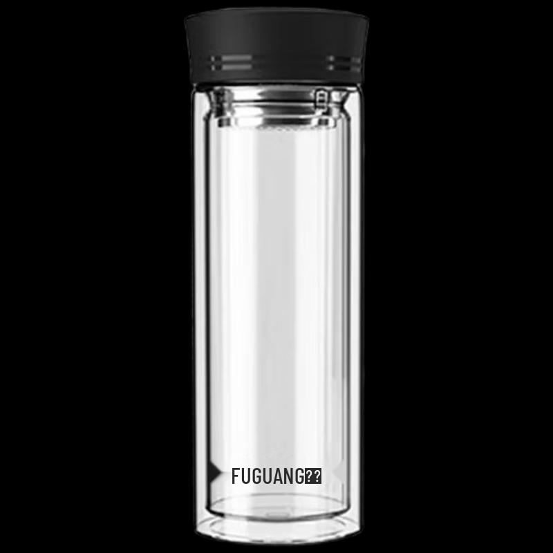 Fuguan G1613-SP-400 Double-Layer Glass Cup with Tea Infuser