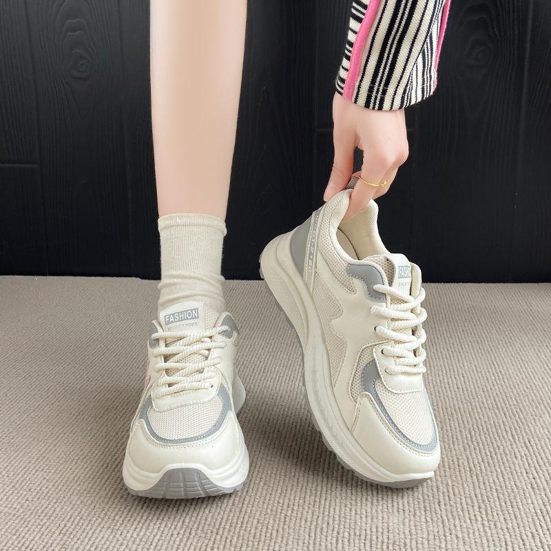 Popular Thick-soled Casual Mesh Lightweight Dad Shoes Small Size Women's Shoes Small Man