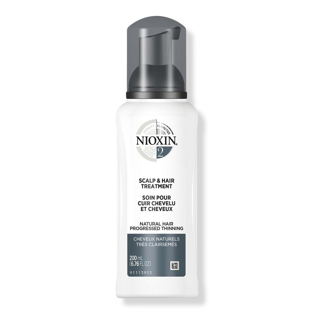

Nioxin Средство для ухода за волосами кожи головы 2 для натуральных волос с прогрессирующим истончением, 6,76 унций