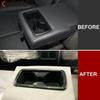 Car Rear Seat Water Cup Holder Frame Cover Trim For Toyota Venza Harrier -  2024 Carbon Fiber Interior Accessories