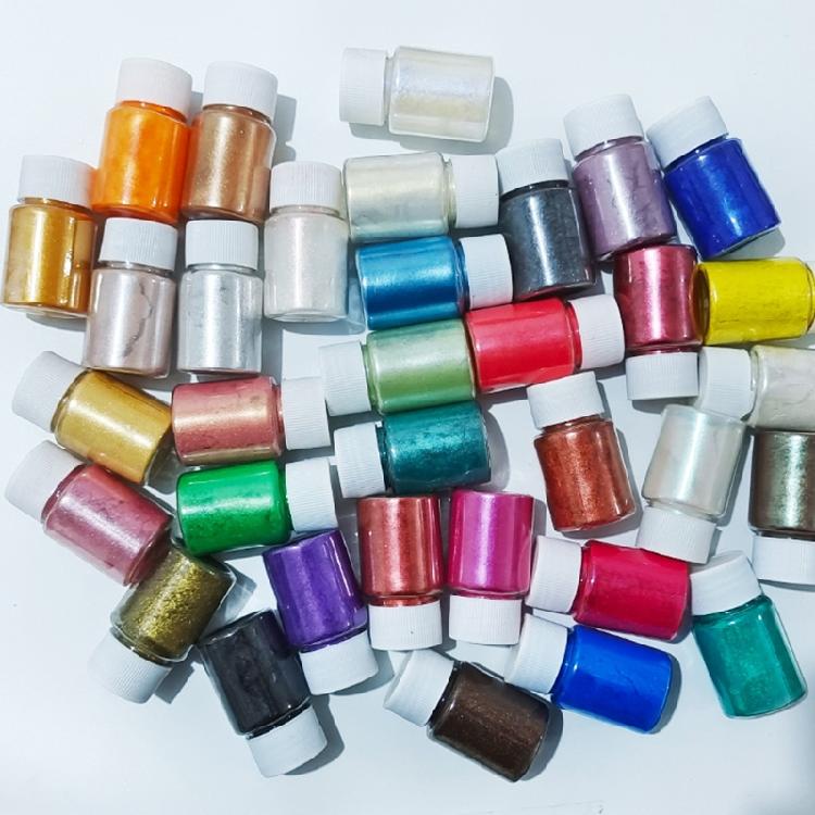 Kosmetisches perlmuttfarbenes natürliches Glimmermineralpuder Epoxidharzfarbe Perlenpulver