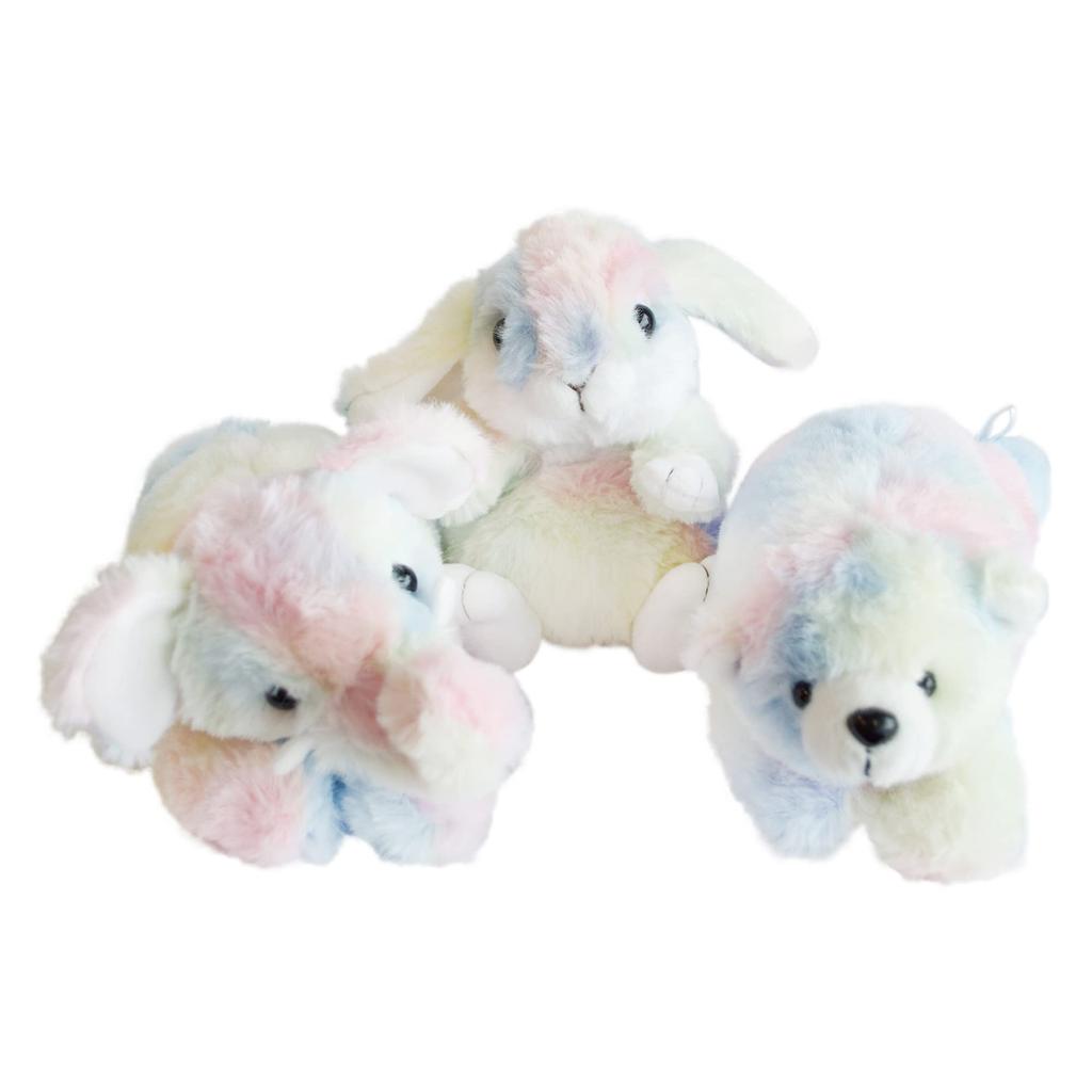 AQUA Kutarin Rabbit Rainbow Plush Toy (Random Fabric Pattern, Cannot Be Specified)