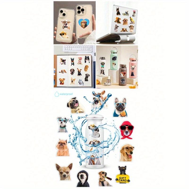1set 50pcs Cute Dog Stickers, Waterproof Graffiti Decals for Laptop, Phone Case, Guitar, Helmet Back To School