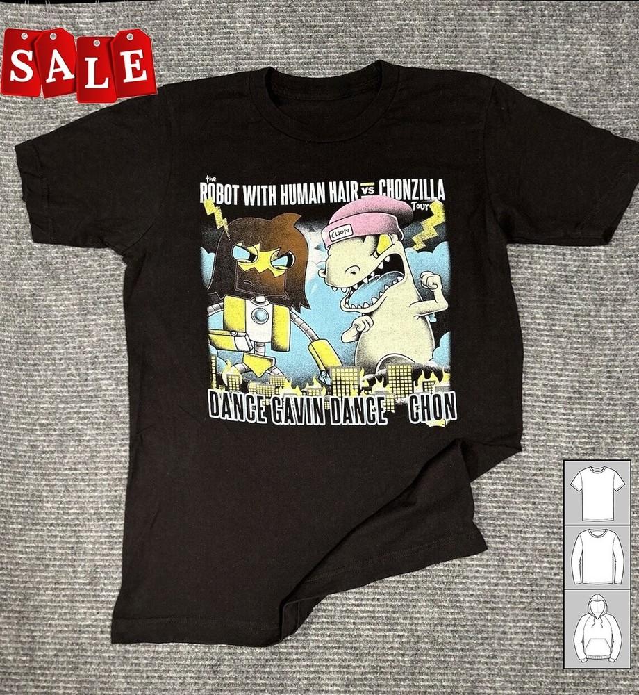 New Popular Dance Gavin Dance Robot With Human Hair Vs Chonzilla JM42 Unisex T-Shirt XXL