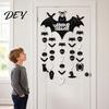 Decorative Props for Festival Happy Halloween Bat Hanging Door Sign, Spooky Skull Spider Paper Wall Ornaments Ornament, Large Hanger Party Supplies