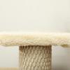 4-step Pet Stairs with Scratching Posts, Platforms, Toy Ball, Beige