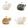 Sculpture Sleeping Cat Figurine Cartoon Animal Ornaments Creative Simulation Cat Statue  Home