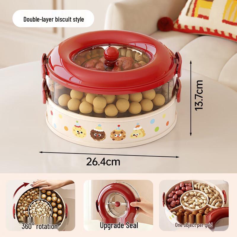 

ZISIZ Rotating Ceramic Dried Fruit Tray