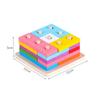 Kids 8-Note Xylophone Lacing Clock Rainbow Tower Four Sets Column Shape Board Worm Twist Baby Educational Toy MHWJ-003