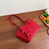 Hand carry versatile bucket bag women's 2025 new fashion texture shoulder bag large capacity casual messenger women's bag