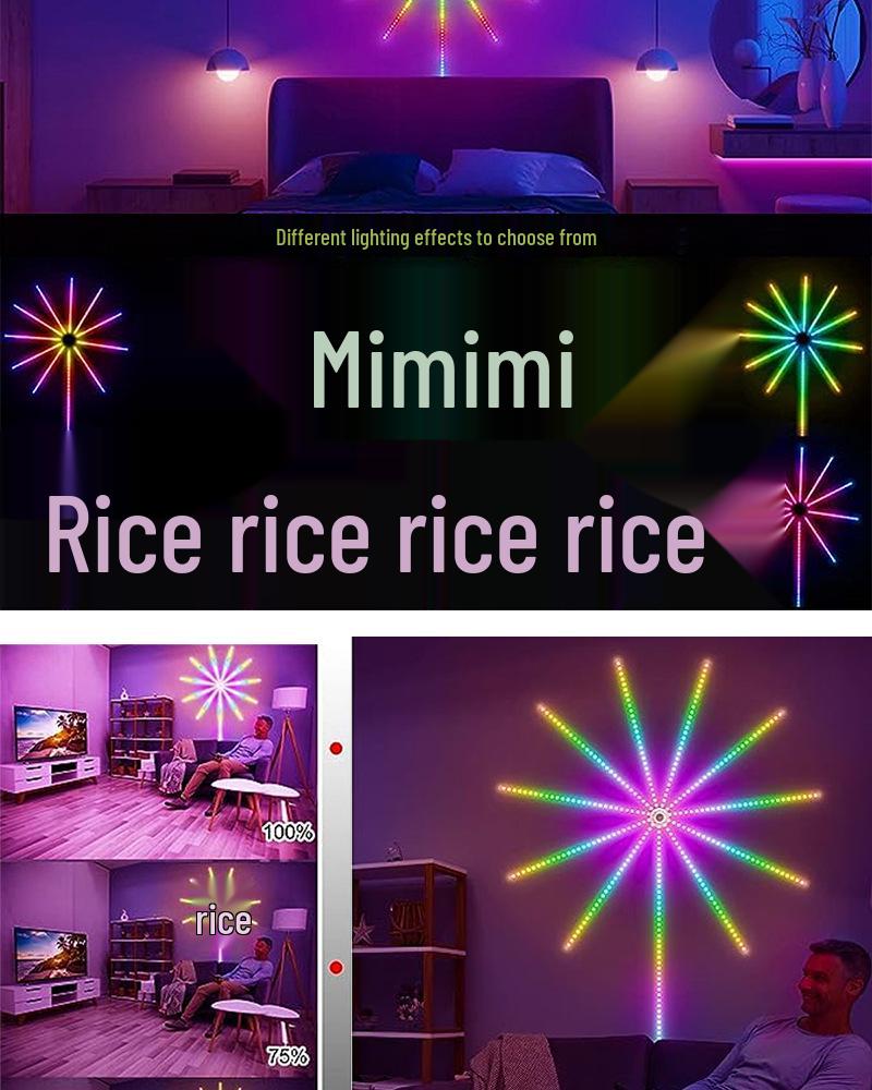 5V Dreamcolor RGB LED Feuerwerkslichter: Bluetooth Soundgesteuert, APP-fähiger Musikrhythmus-Umgebungsstreifen.