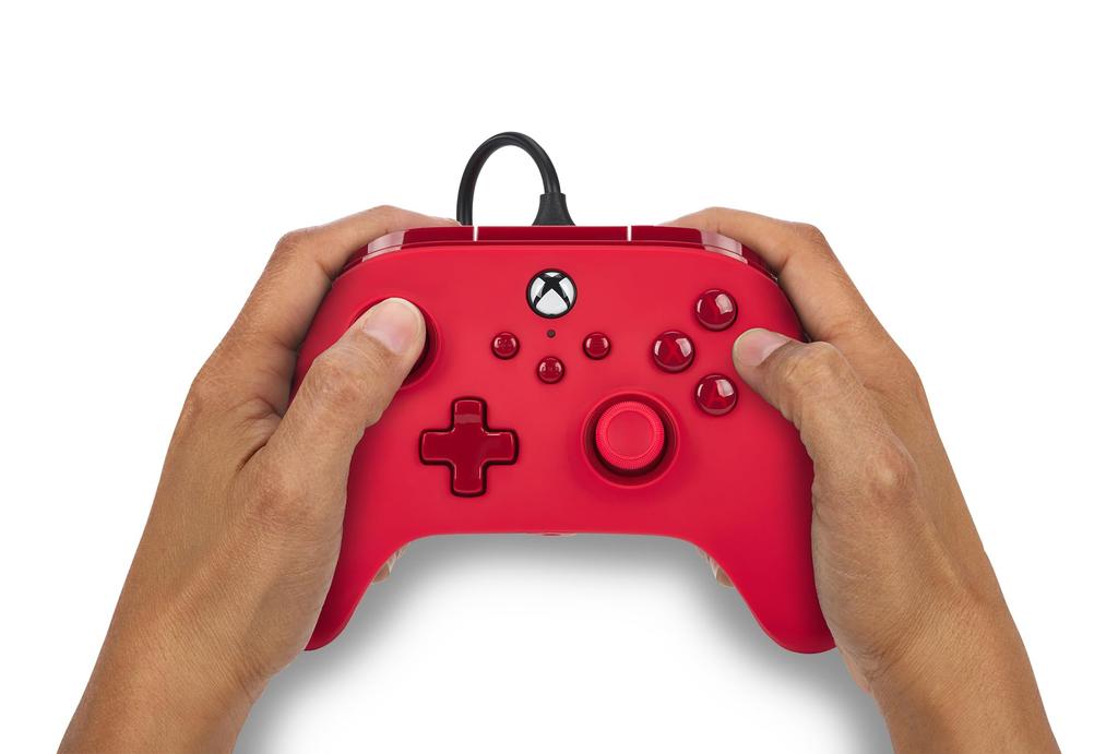 Jahr PowerA Advantage Wired Controller für Xbox Series Rot Doppelte Vibrationsfunktion für Xbox Series PC Windows [2 Garantie] XS - XS 10/11 (Offiziell