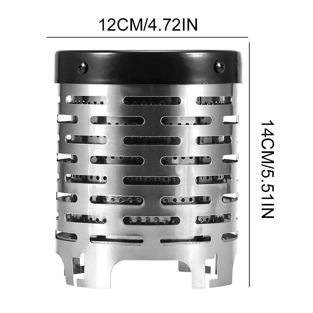 Warming Stove Cover Stainless Steel Portable Warmer Heating Cover Camping Stove Warming Stove Hood for Outdoor Camping