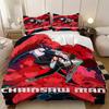 3D Print Anime Chainsaw Man Bedding Set 3pcs Multi Size Comfortable Bedroom Bedding Decoration, Duvet Cover Pillowcase