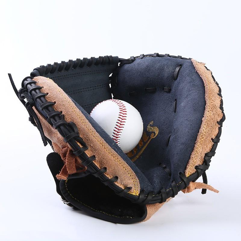 Adult Baseball Glove Full Grain Leather Catcher Infield Pitcher Training 12.5 Inch