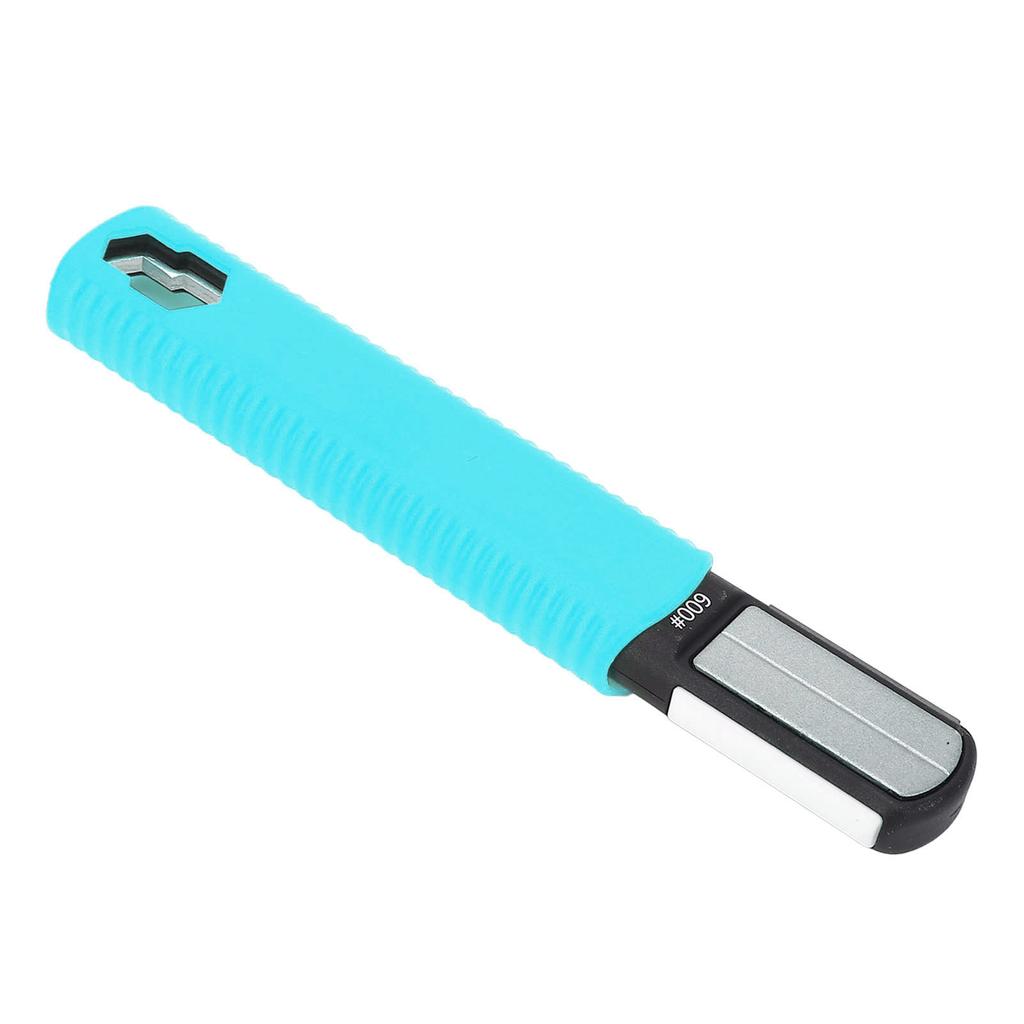 Garden Tool Blade Sharpener Blue Color Double Head Portable Hedge Shears Sharpener