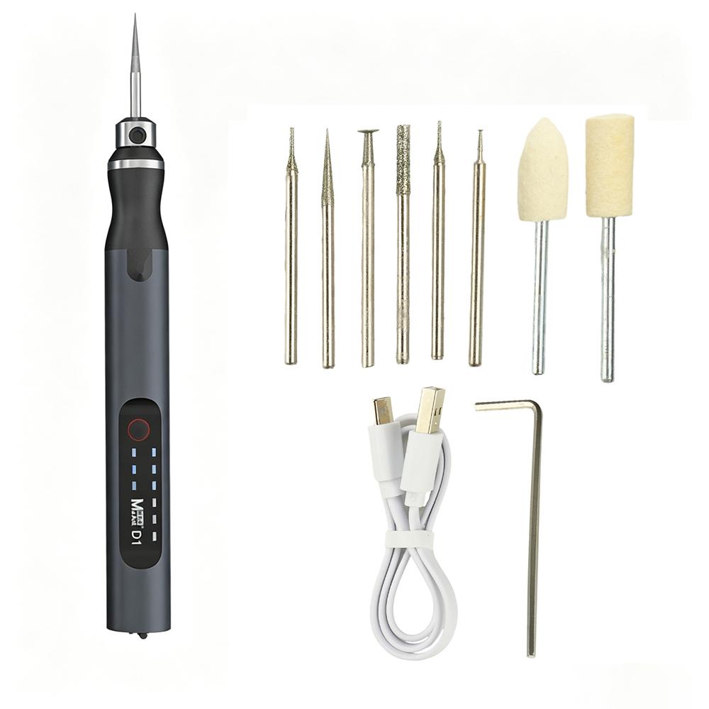 

Smart Electric Grinder Engraving Pen 4.2V 5000-18000RPM 3speed Adjustable Cordless Grinding Machine Carving Pen Type C Interface