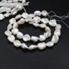 1String, Baroque Pearls, White Natural Regenerated Pearl Beads, 9-10 Mm, for DIY Necklace Bracelet Accessories, Jewelry Making, 36cm