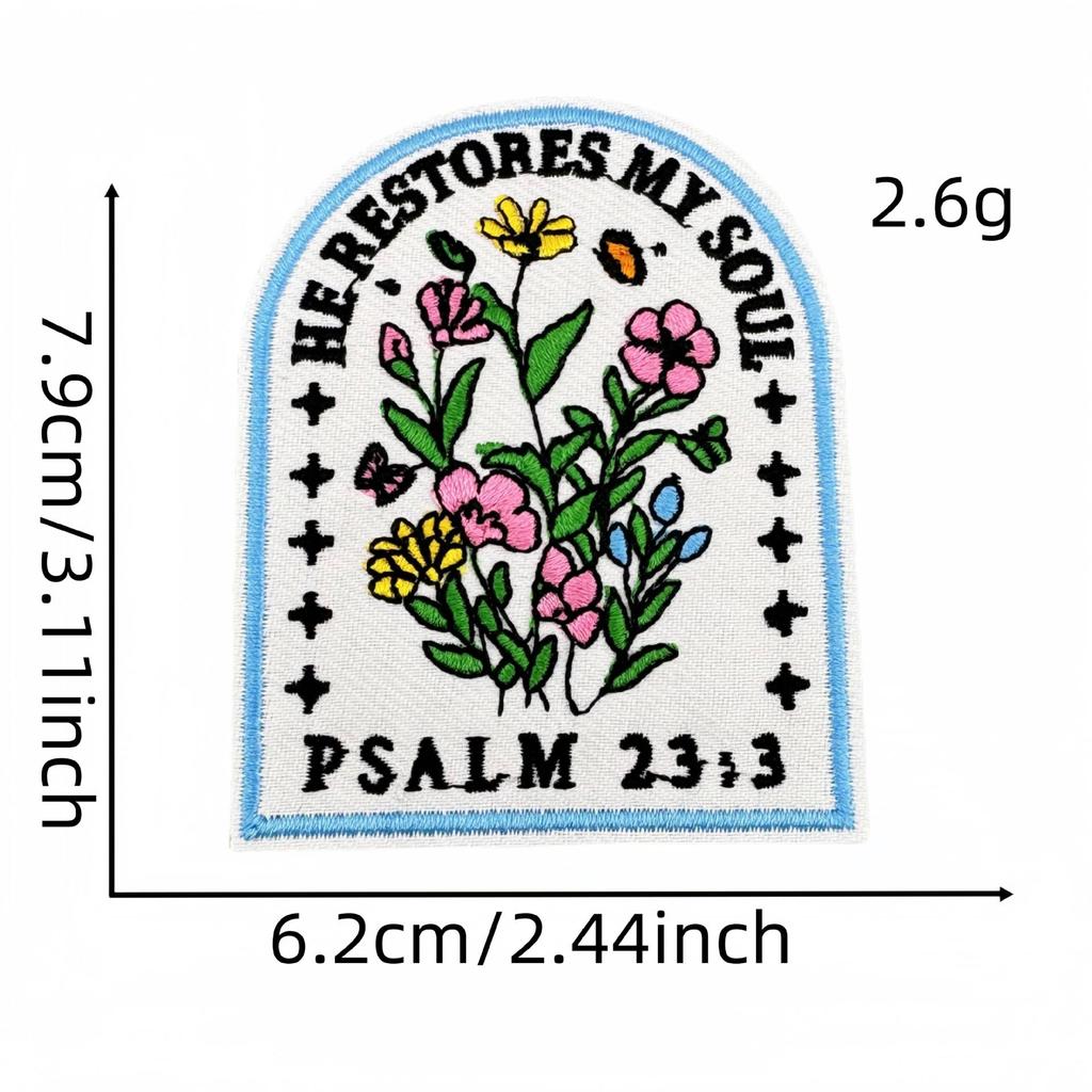 10pcs Embroidery Faith Text Patches Iron On God Jesus Emblem DIY Clothing Stripe Appliques Sewing Wappen Wholesale Cheap