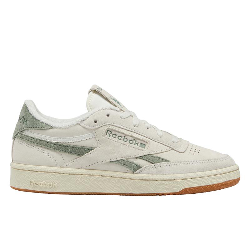 Reebok Club C Revenge Vintage Comfortable Versatile Low-Top Sneakers Women Sneakers Off-White Green GV6970