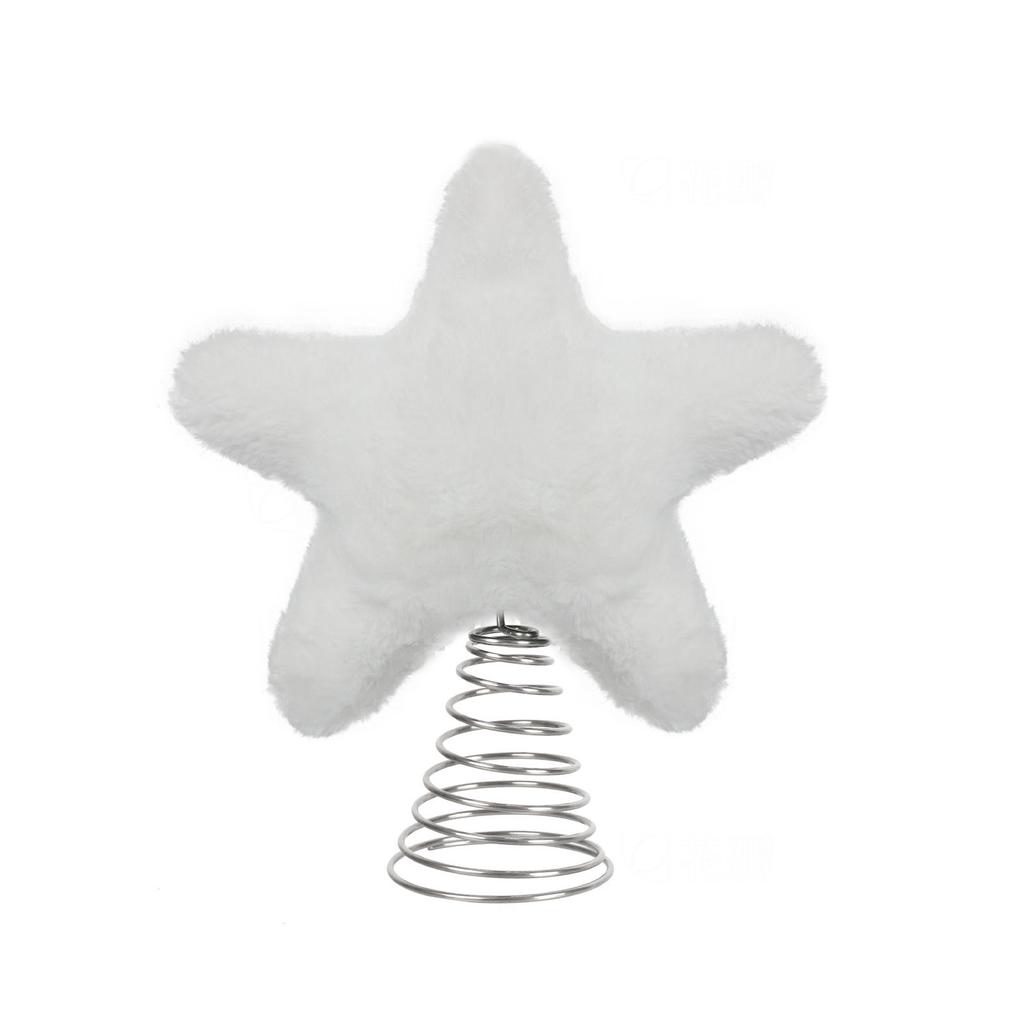 Christmas Atmosphere Decoration Props Christmas Tree Top Five-pointed Star Spring Tree Top Star Ornaments Christmas Tree Dress Up