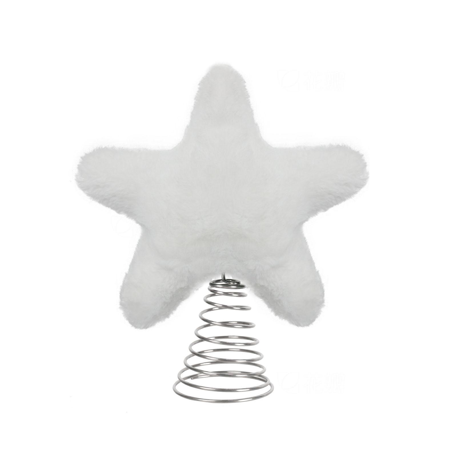 

Christmas Atmosphere Decoration Props Christmas Tree Top Five-pointed Star Spring Tree Top Star Ornaments Christmas Tree Dress Up One Size белый