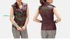 Burgundy Waistcoat Women Vest Coat Western Classic Button 100%Lambskin Leather