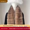 Luxurious Faux Sable Fur Neck Gaiter Scarf - Plush, Thick, and Versatile.