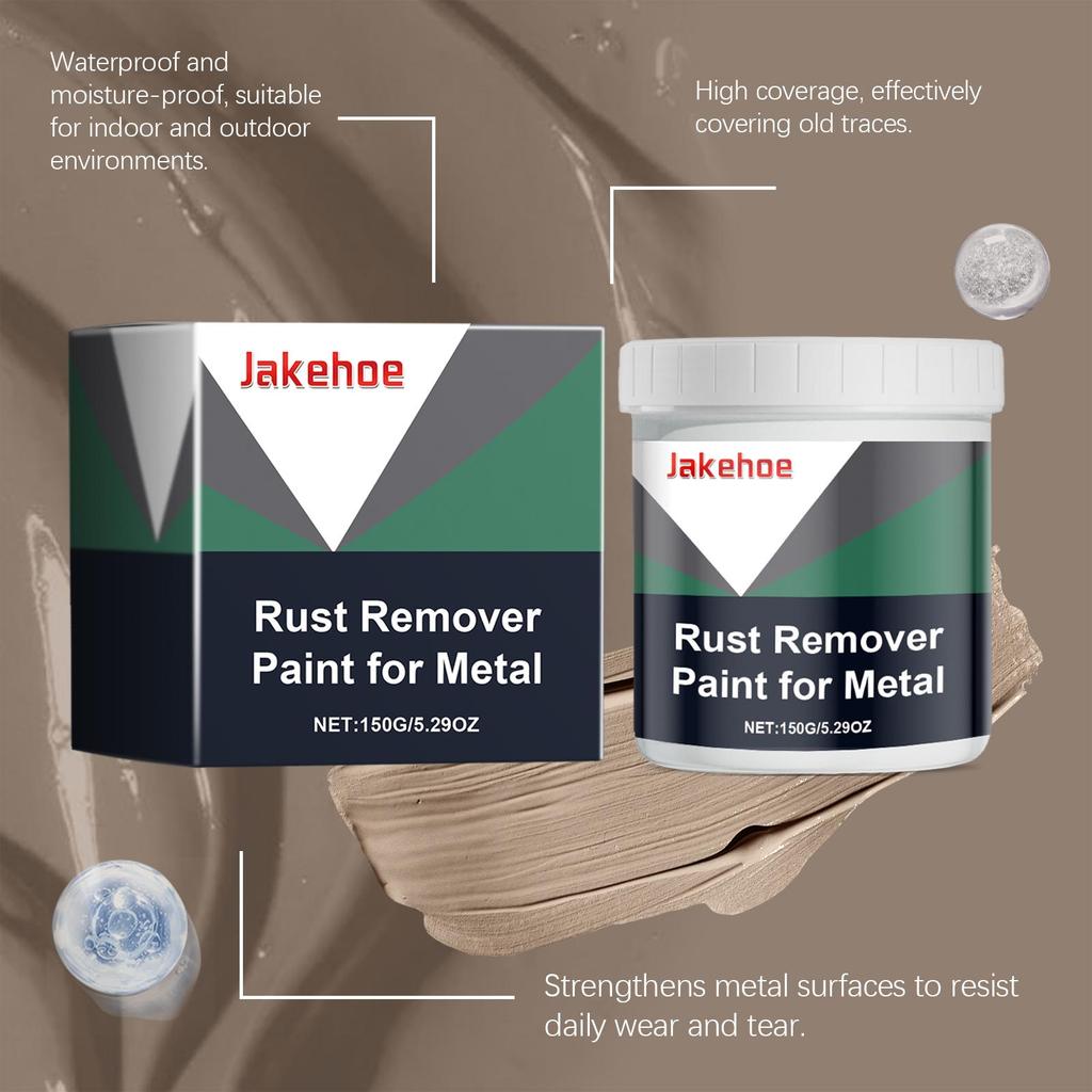 150g Metal Rust Removal Paint Metal Surface Rust Removal & Rust Prevention Long Lasting Protection Rust Quick Drying With Brush
