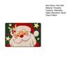 Santa Claus Bath Absorbent Floor Mat Washable Rug Fuzzy Santa Non-Slip Christmas Bathtub Rug