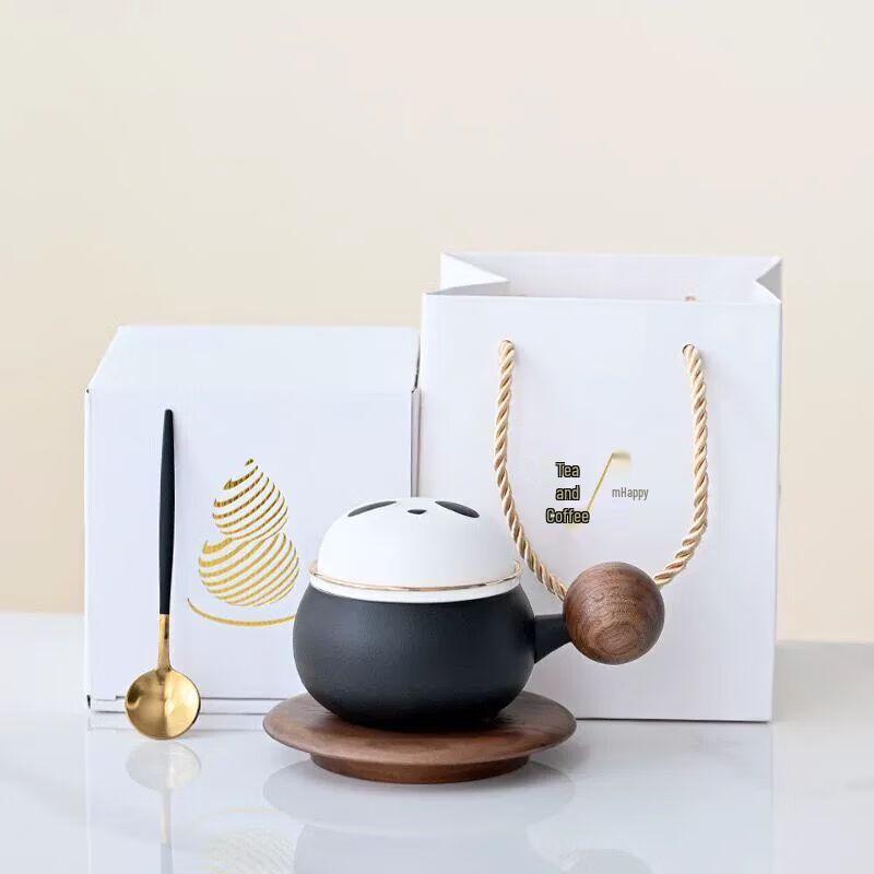 Panda Ceramic Coffee Mug Gift Set