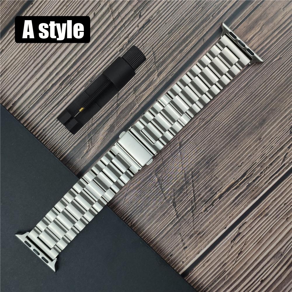 Classic stainless steel Correa for apple watch 10 46mm 42mm band Ultra 2 49mm 9 8 7 6 5 4 se 45mm 44mm 41mm 40mm 3 38mm 2028