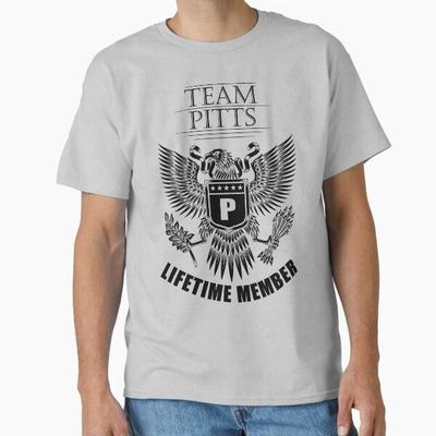 Team Pitts Lifetime Member Classic Tshirt Made In Usaaus Tshirt S2xl