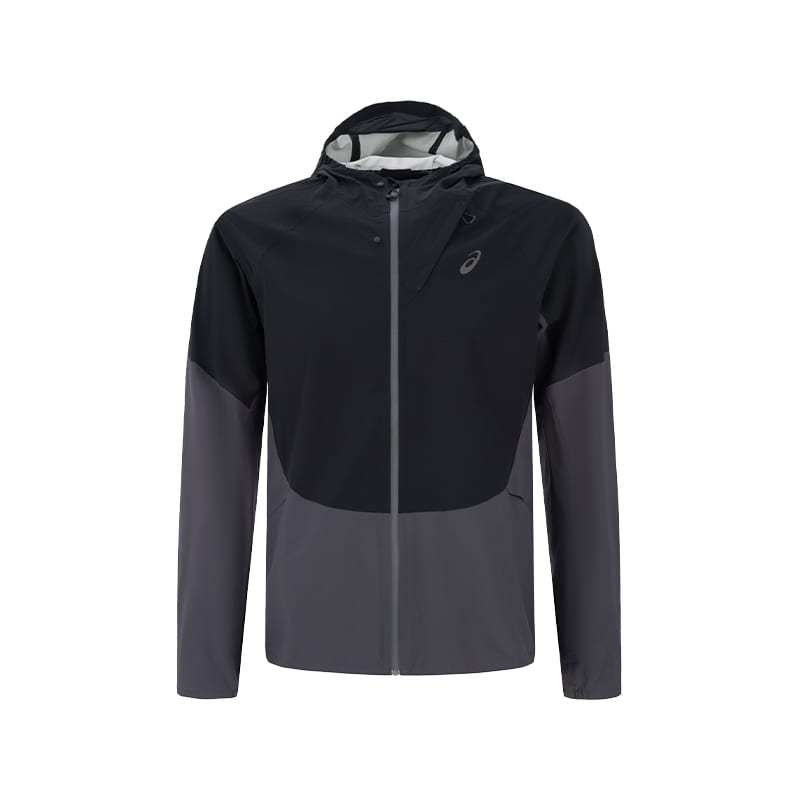 ASICS Jackets Men's Black/Gray Hooded (Non-detachable) Moderate Other 2011D435-001