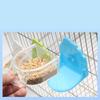 Semicircular Built-in Bird Feeder Bowl Cage Accessory for Parakeet Lovebird