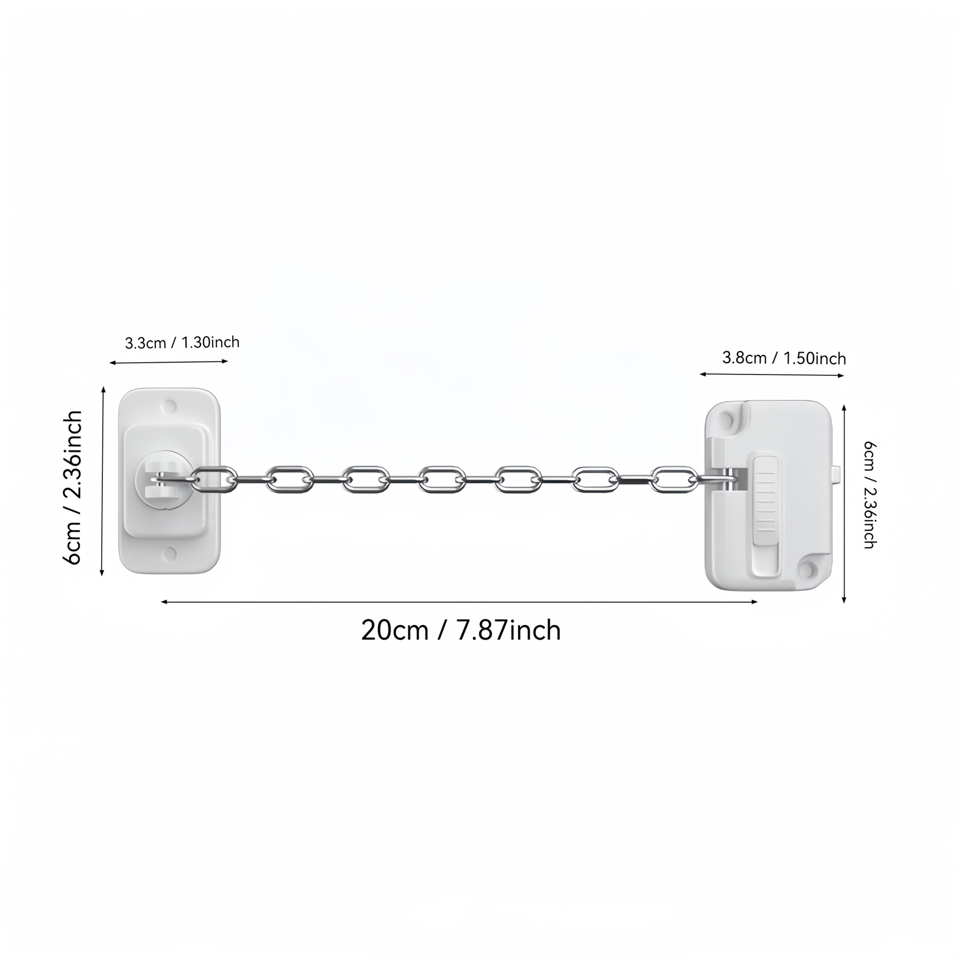 

Adjustable Window Safety Locks Self-Adhesive No Drill Installation Durable Metal Plastic for Home Security Ventilation
