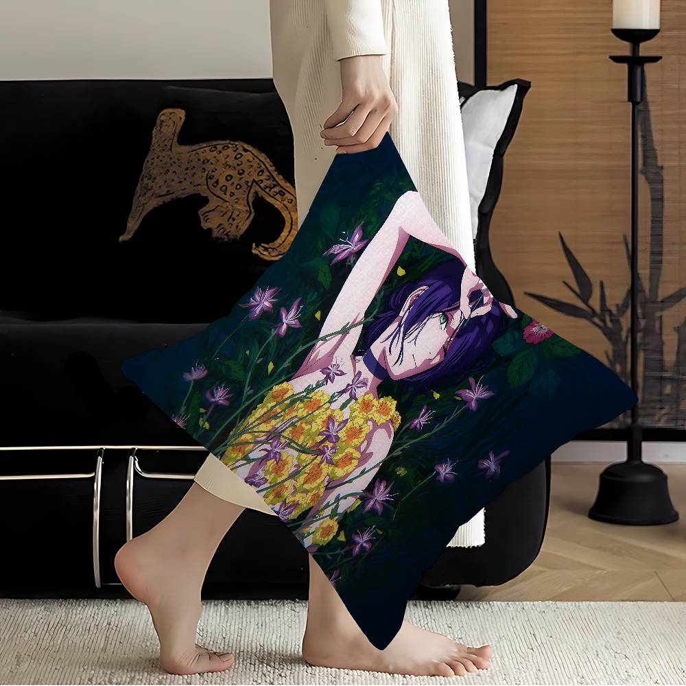 C-Chainsaw Man Movie R-Reze Arc Maple Design Cushion Cover Happy Autumn Harvest Decor Holiday Decorati Pillow Cover