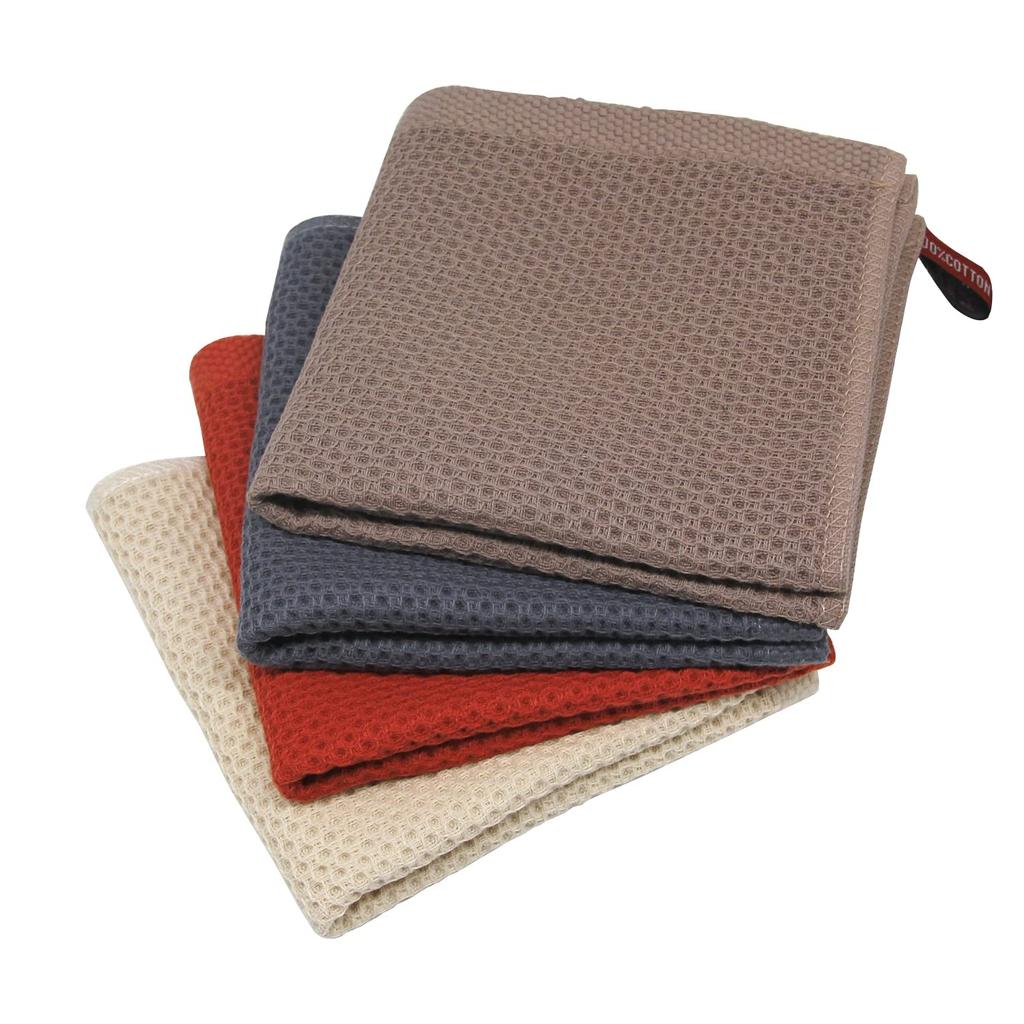 SEASHORE TREE Kitchen Countertop Set of Highly Hand For Wiping Window Bathroom Dish Cleaning 4 Colors Dishcloth, Dishcloth, Dishcloth, Waffle, Cotton,