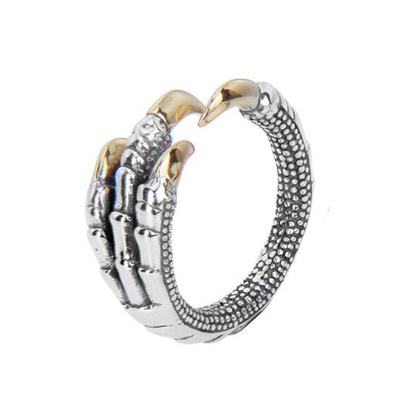 New Dragon Claw Ring Men's Trendy Opening Eagle Claw Single Ring Men's and Women's Couple Ring
