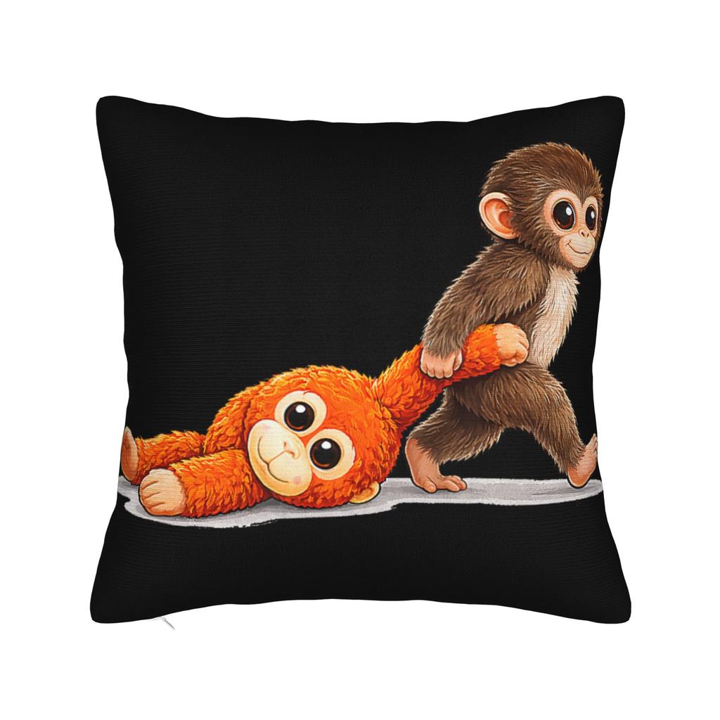 Pillow Case Cuddle Therapy Love You More Punch Monkey Baby Makak Cute Comfy Pillow Cover For Car Home Decor Cute Pillowcases